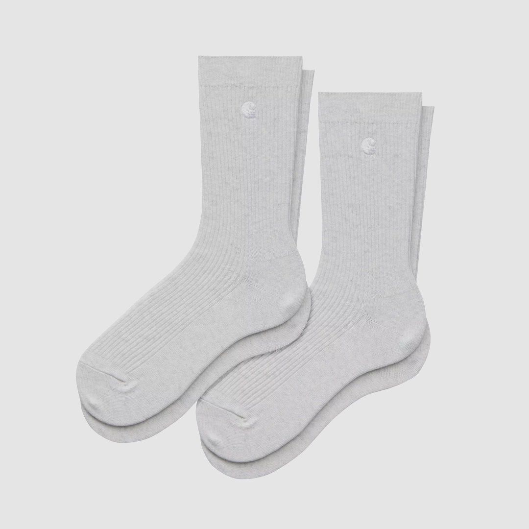 Madison Pack Socks Ash Heather / White SS26
