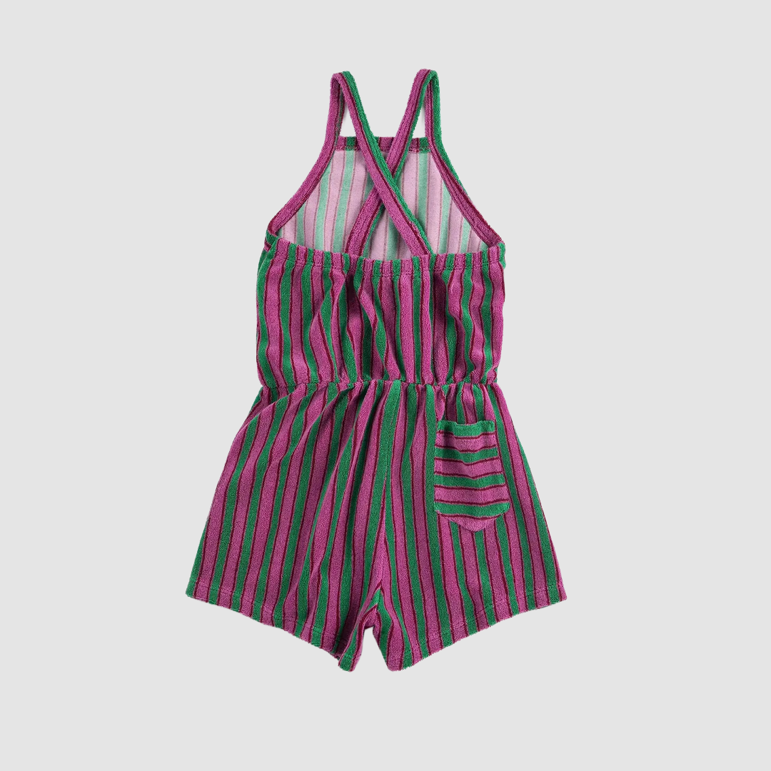 Striped Terry Cloth Playsuit