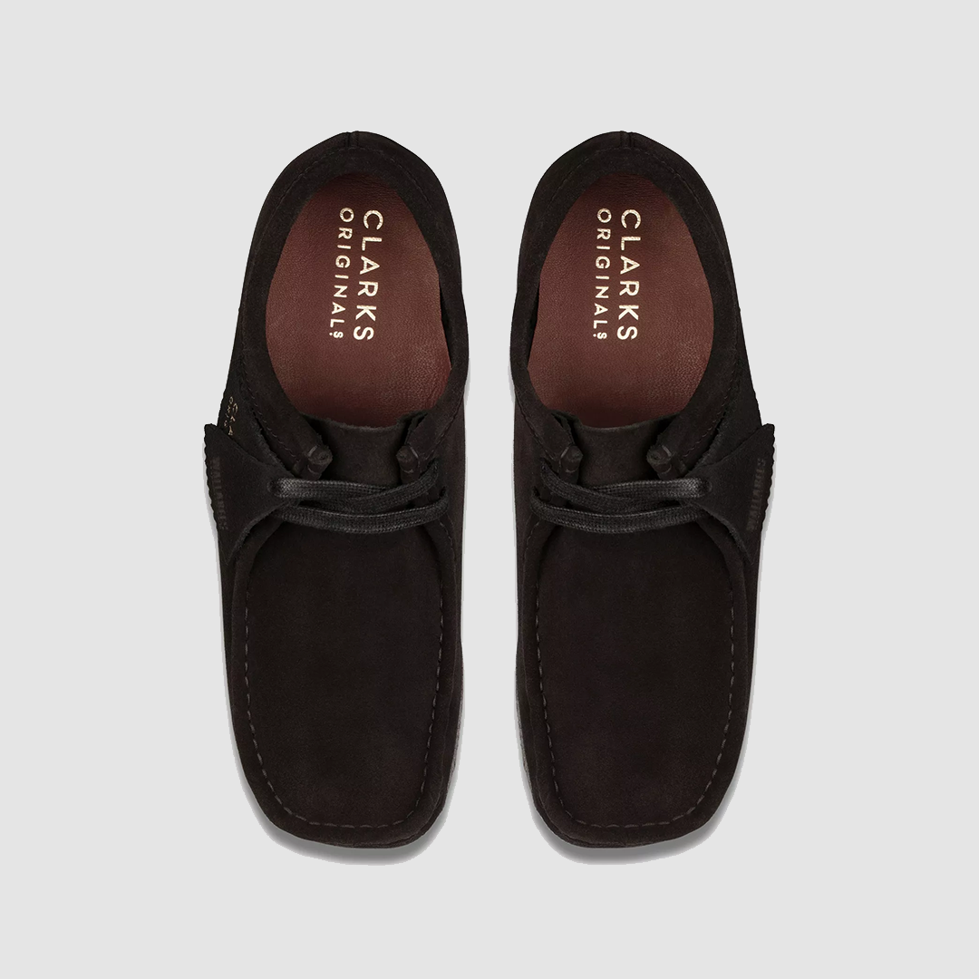 Wallabee Black Suede