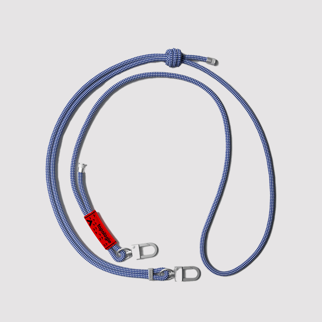 Topologie 6.0mm Rope Strap Future Blue Patterned