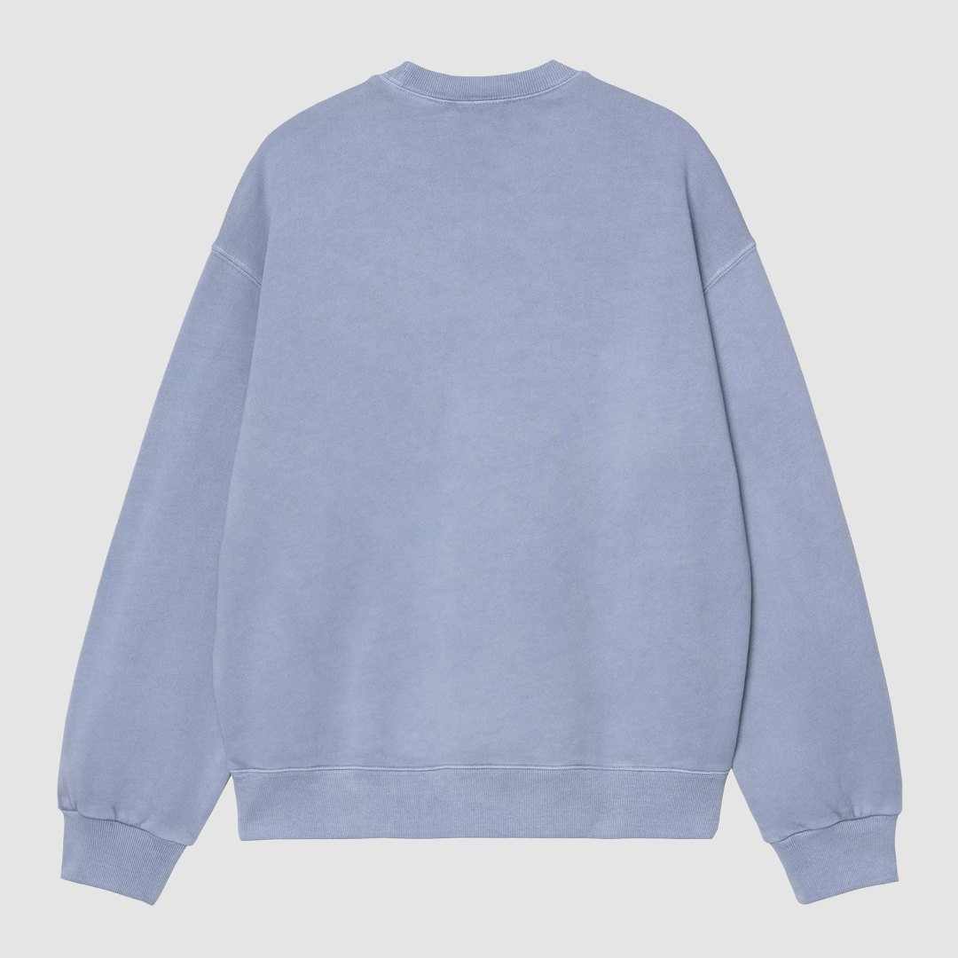 Nelson Sweat Gentle Blue Garment Dyed