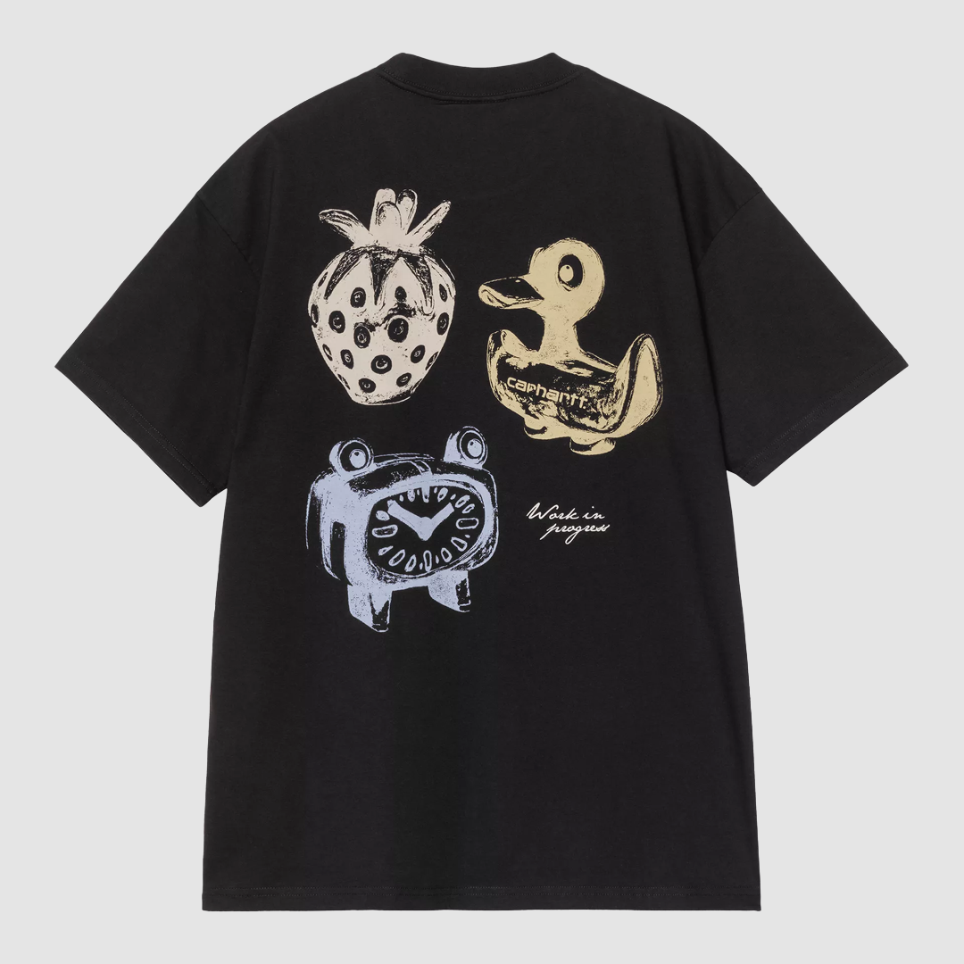 S/S Forma T-Shirt Black Heavy Stone Wash