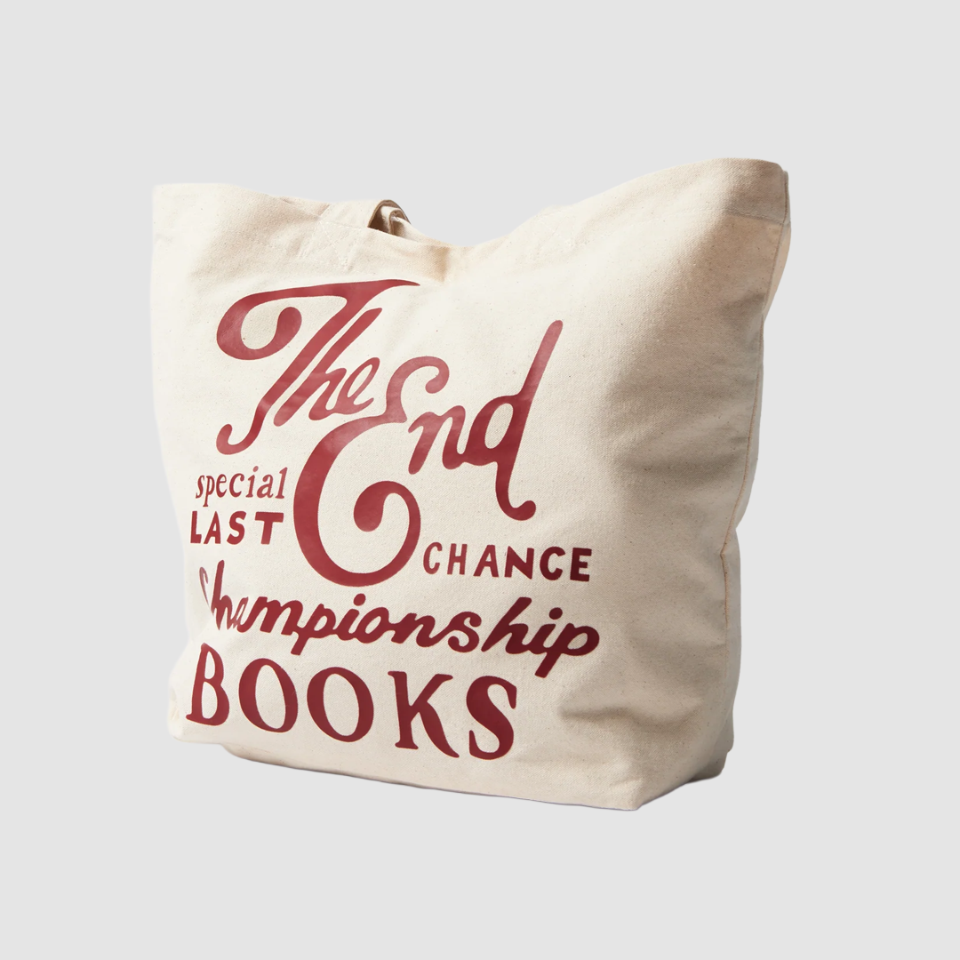 Last Chance Books Tote Bag Off White