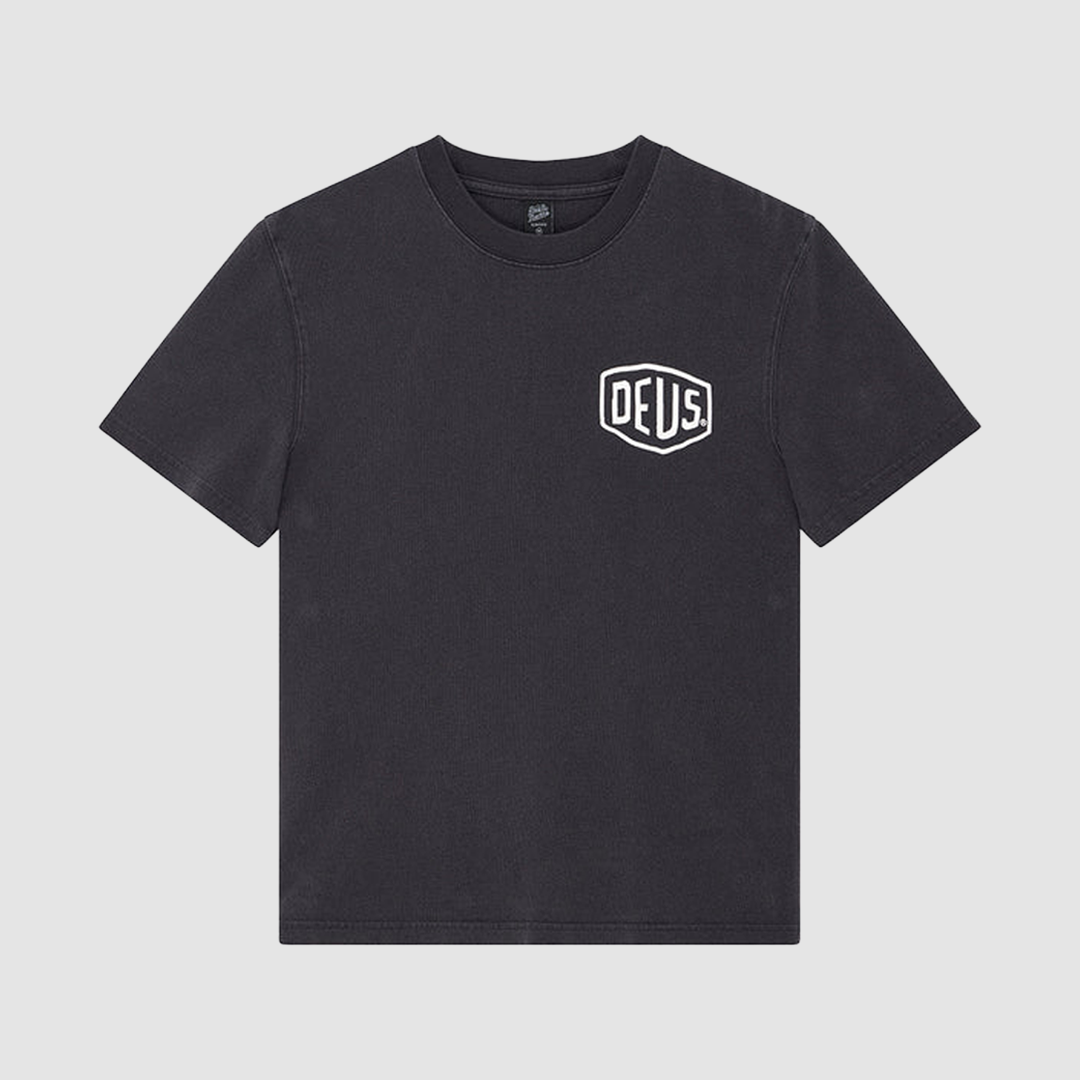 Shield Garment Dyed T-Shirt Black
