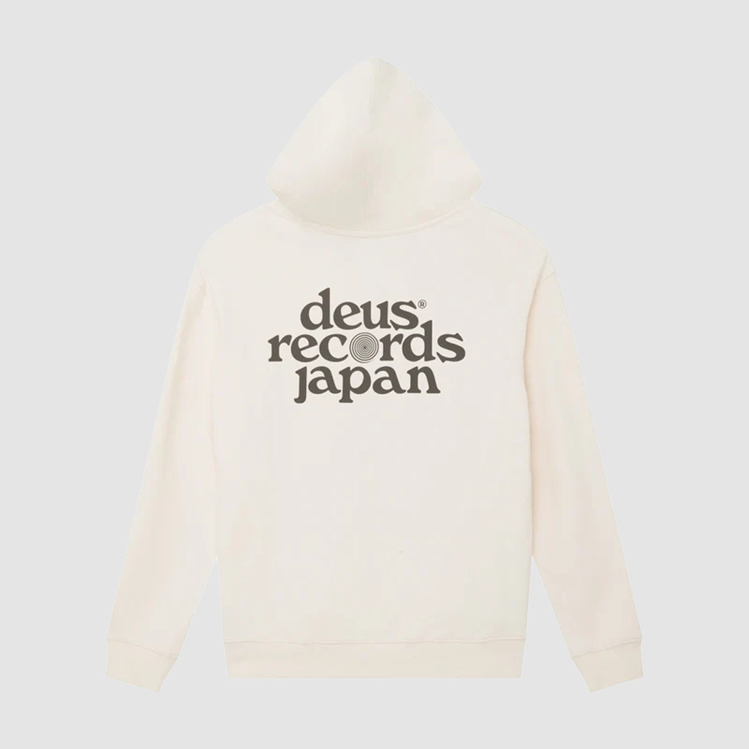 Strata Zip Hoodie Dirty White