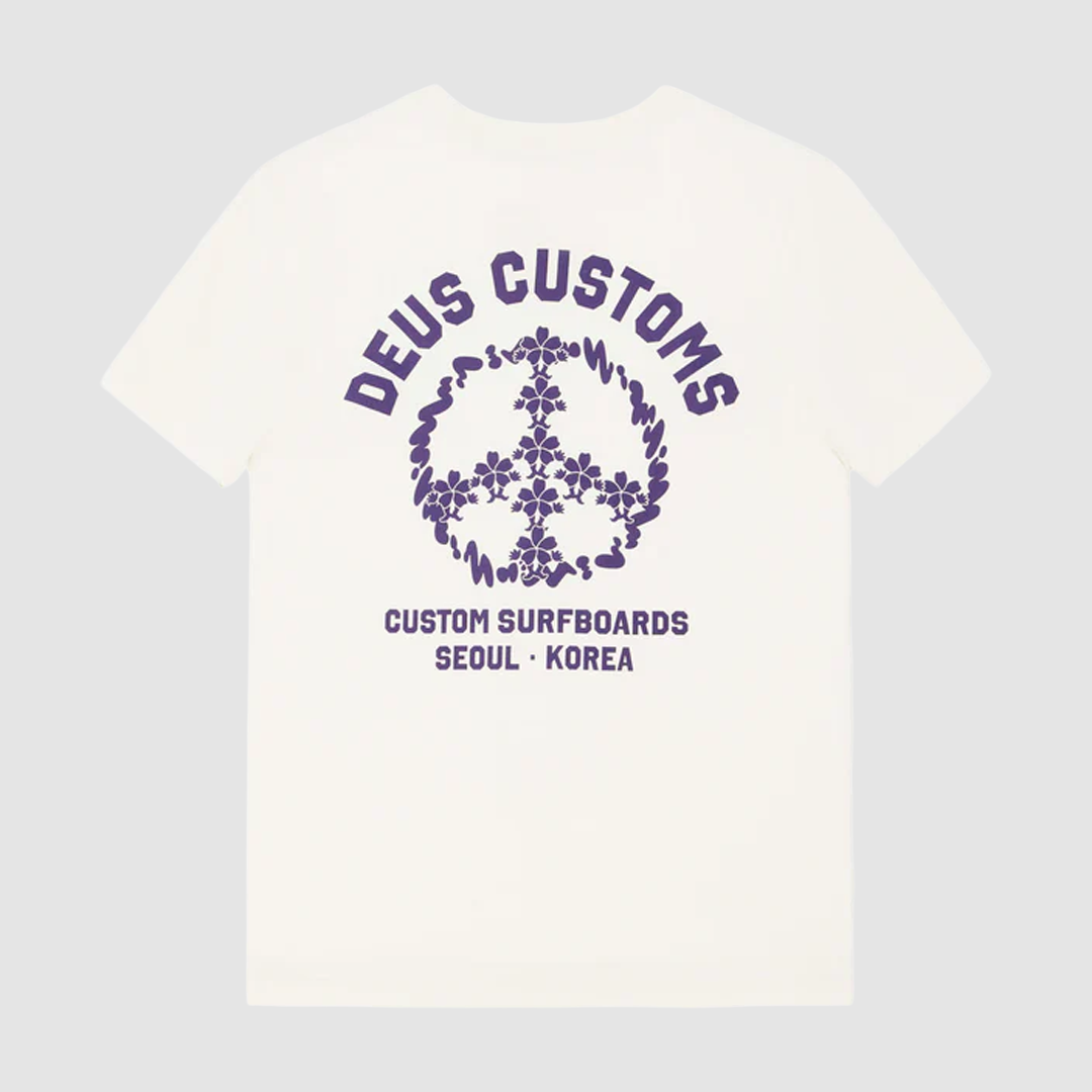 Fancy Pansy T-Shirt Vintage White