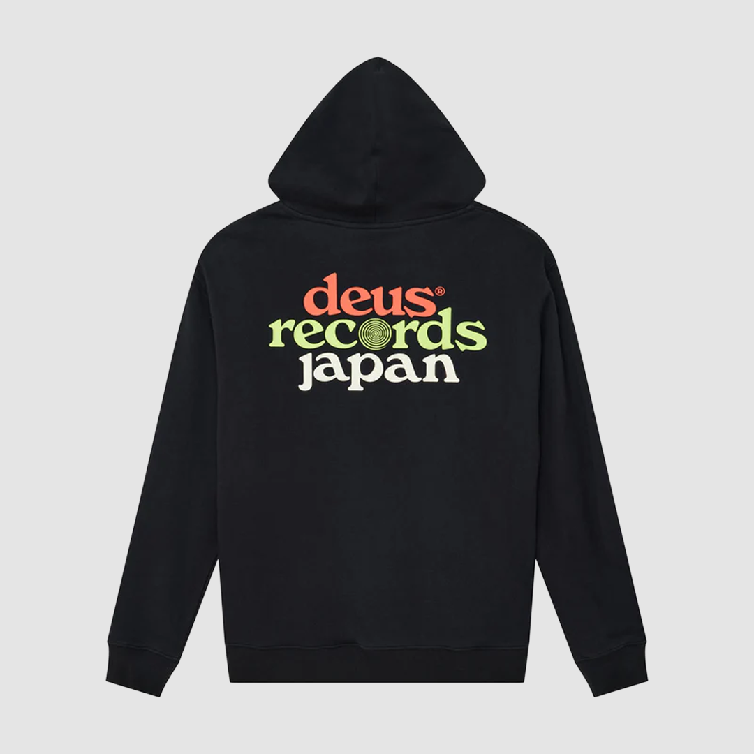 Strata Zip Hoodie Black