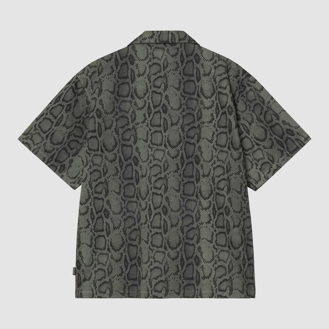 S/S Snake Camo Shirt Leaf Garment Dyed