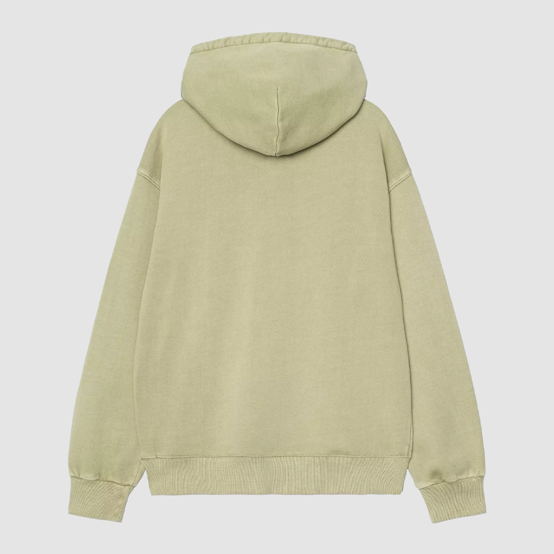 Hooded Nelson Sweat Gentle Green Garment Dyed