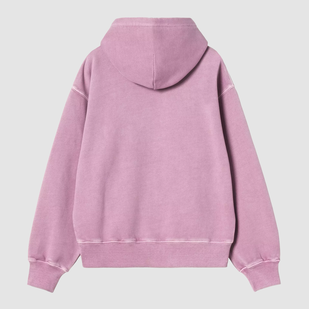 W' Hooded Nelson Sweat Gentle Purple Garment Dyed