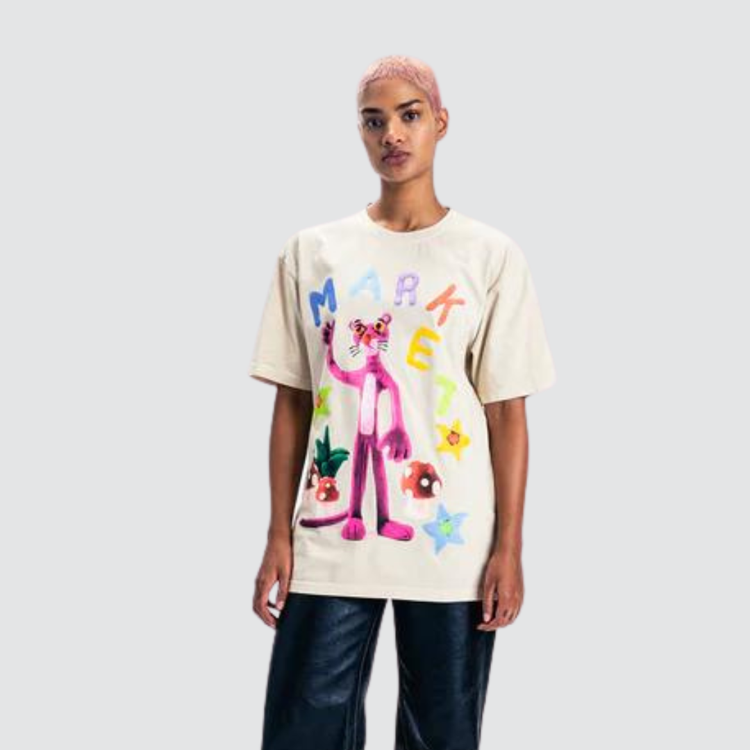 Pink Panther Nostalgia T-Shirt Ecru