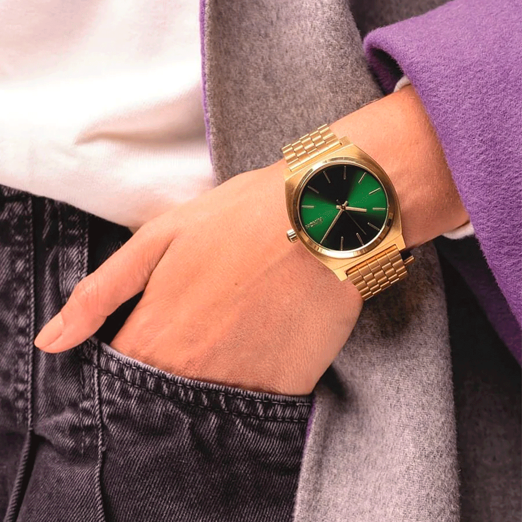 Time Teller Gold / Green Sunray