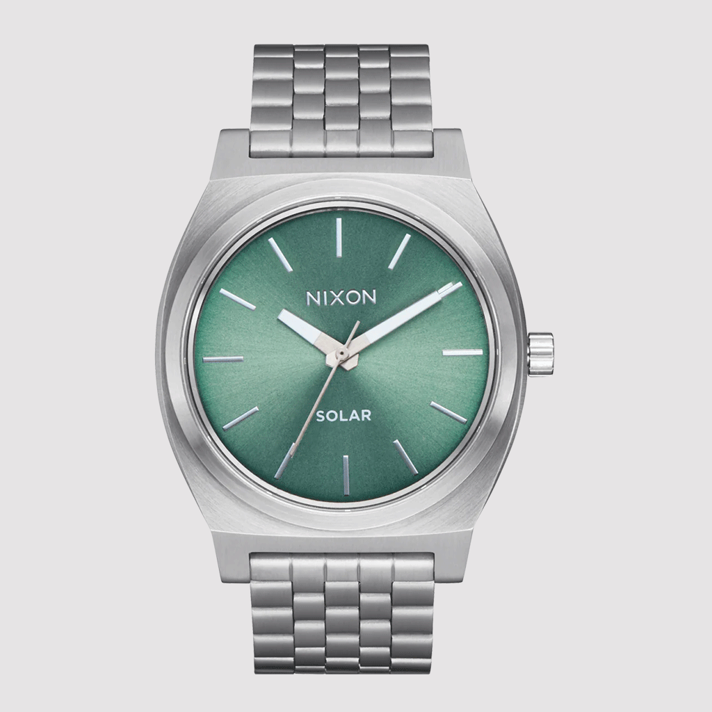 Time Teller Solar Silver / Jade Sunray