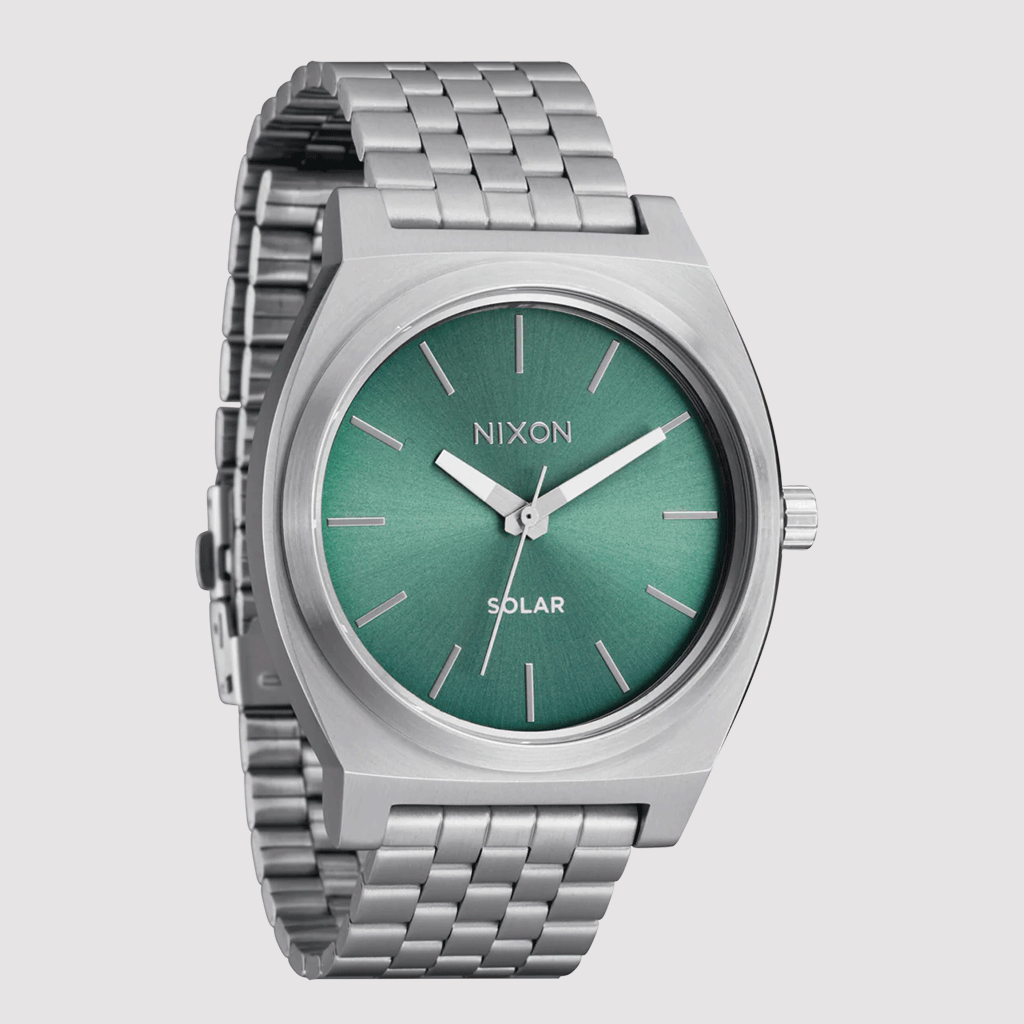 Time Teller Solar Silver / Jade Sunray