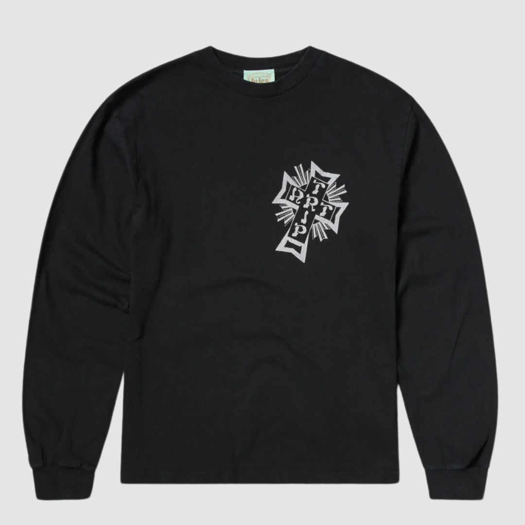 Aged Lords Of Art Trip LS Tee Black
