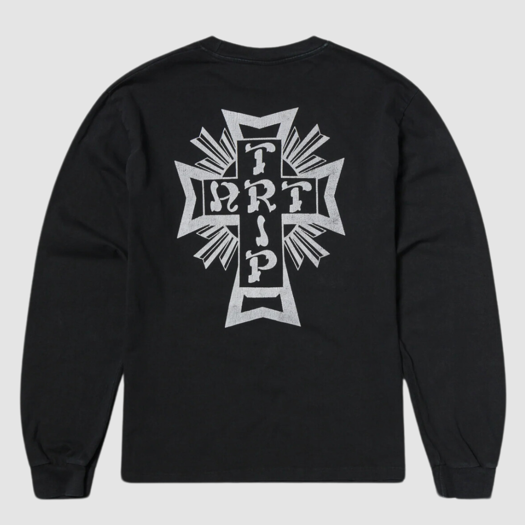 Aged Lords Of Art Trip LS Tee Black