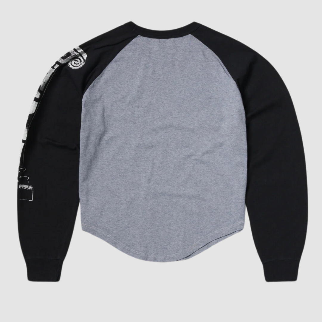 Aged Raglan Baseball LS Tee Multi
