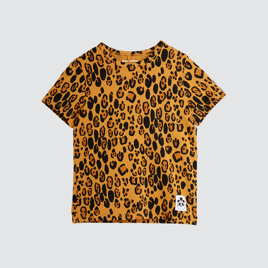 Basic Leopard SS T-Shirt Beige