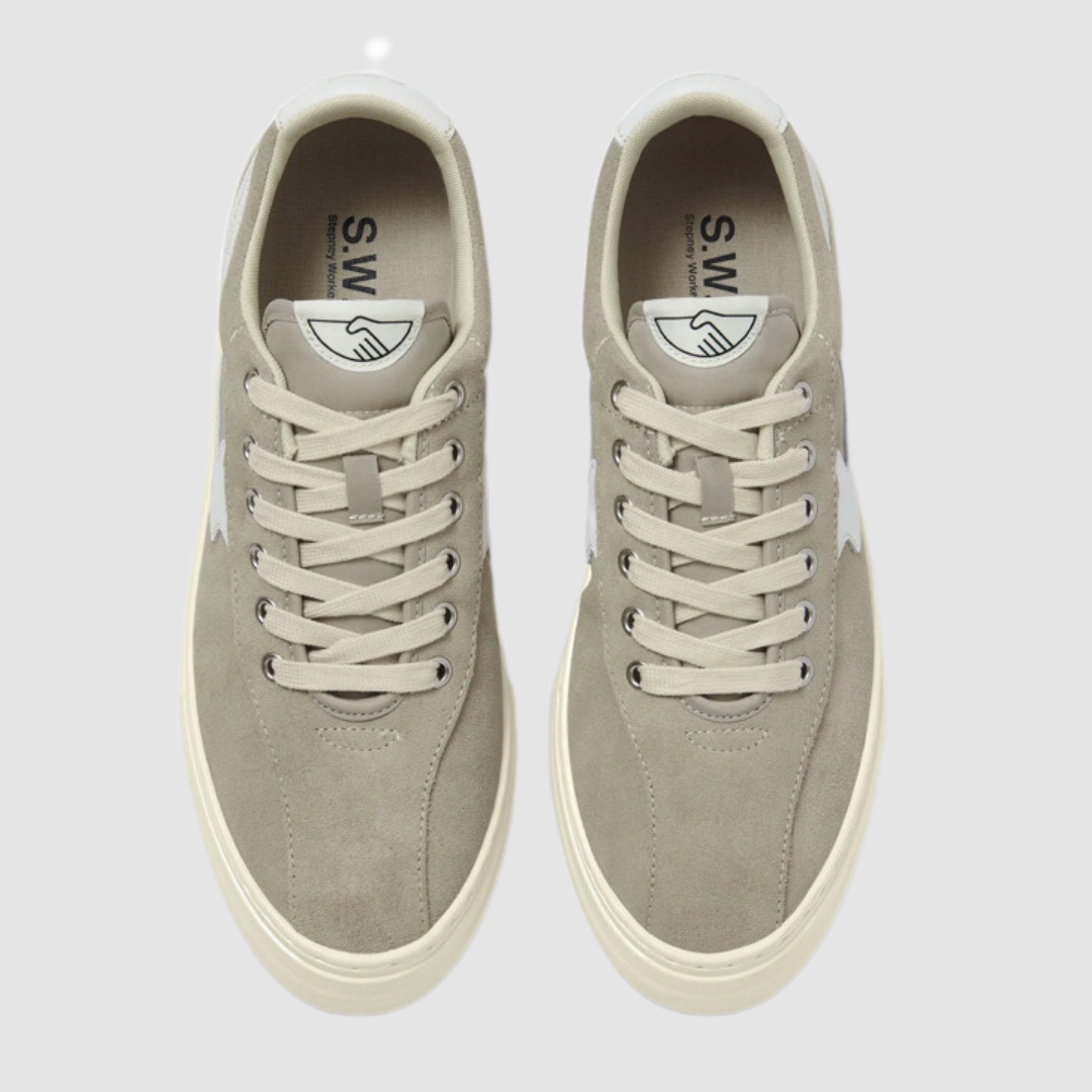 Dellow S-Strike Cup Suede Light Grey / White