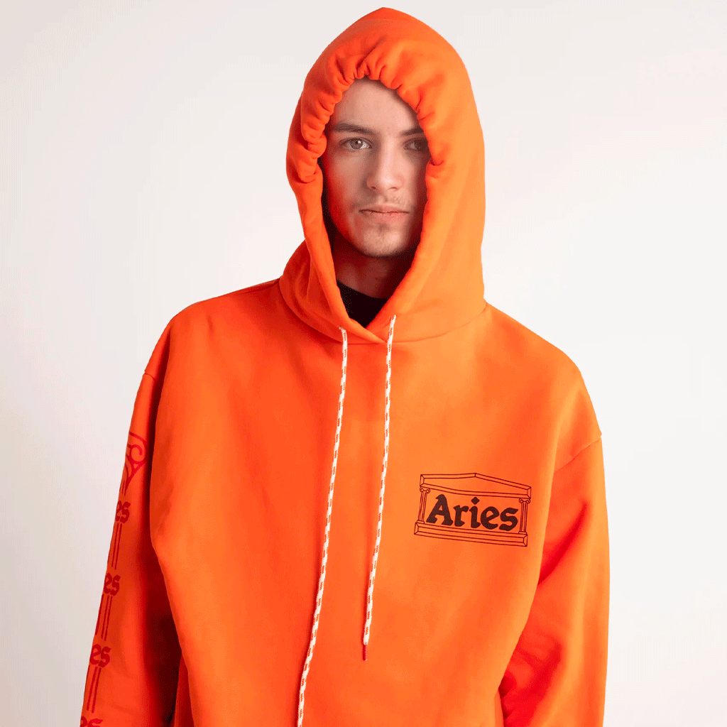 Column Hoodie Orange