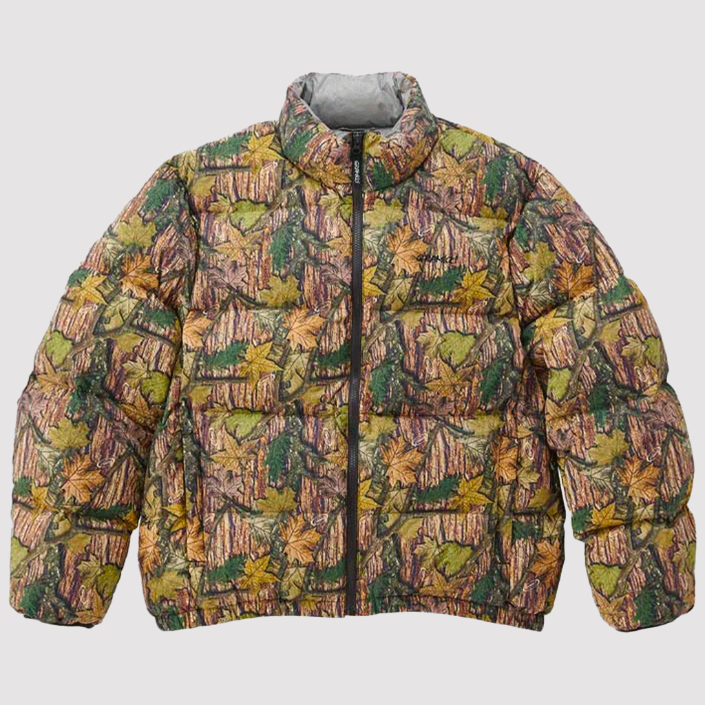 Down Puffer Jacket Leaf Camo