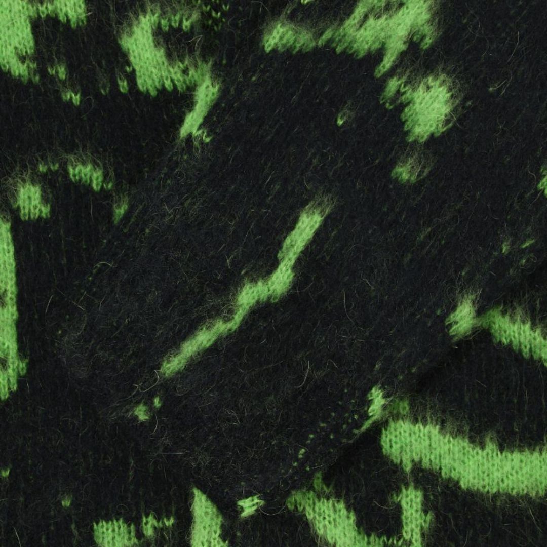 Hiji Cardigan Black / Poison Green