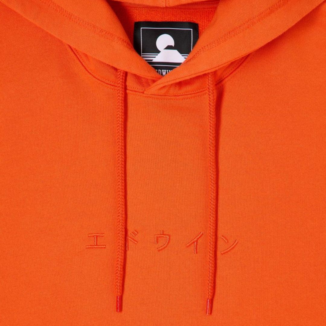 Katakana Hoodie Sweat Tangerine Tango