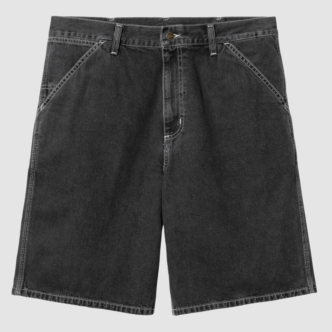 Landon Short Black Heavy Stone Washed