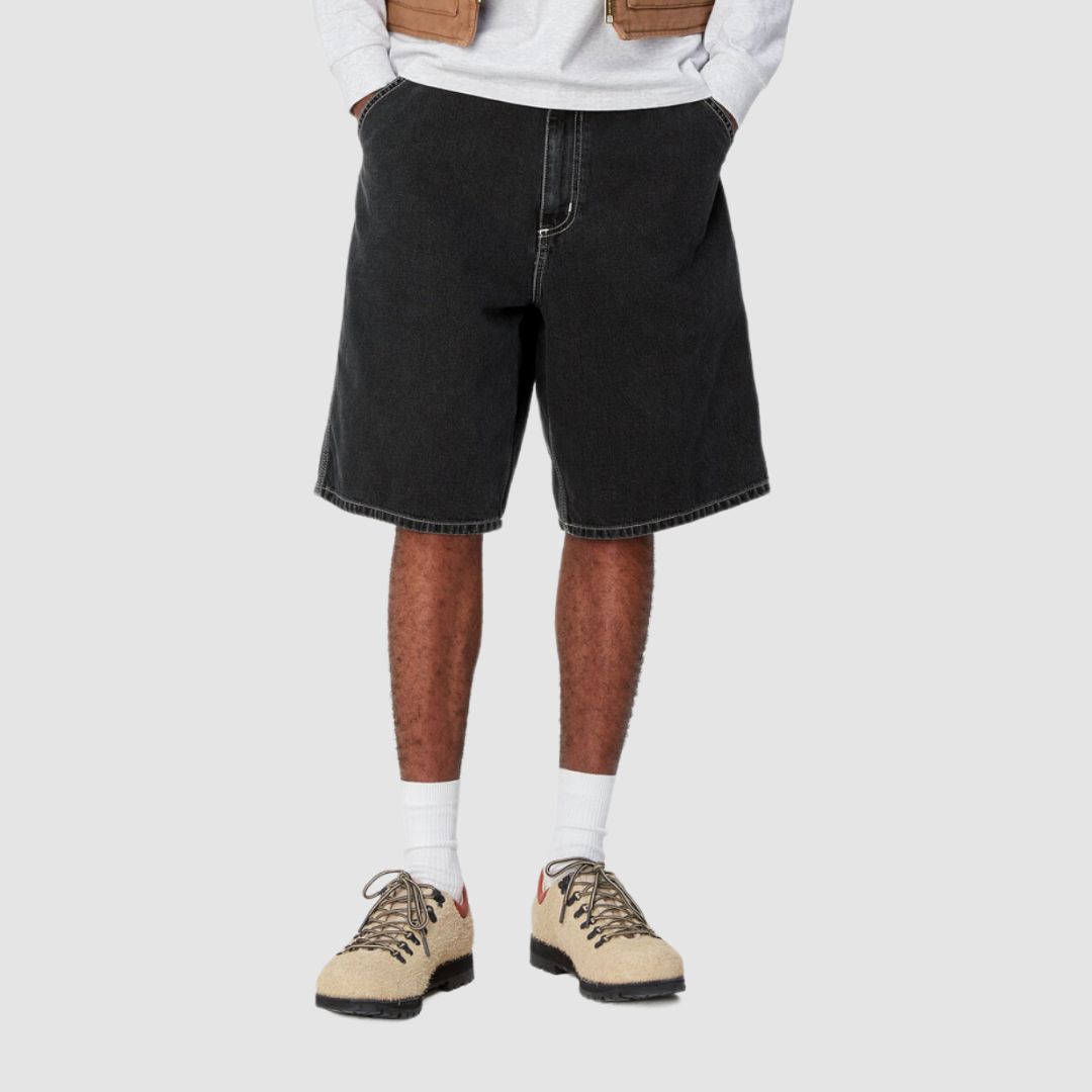 Landon Short Black Heavy Stone Washed