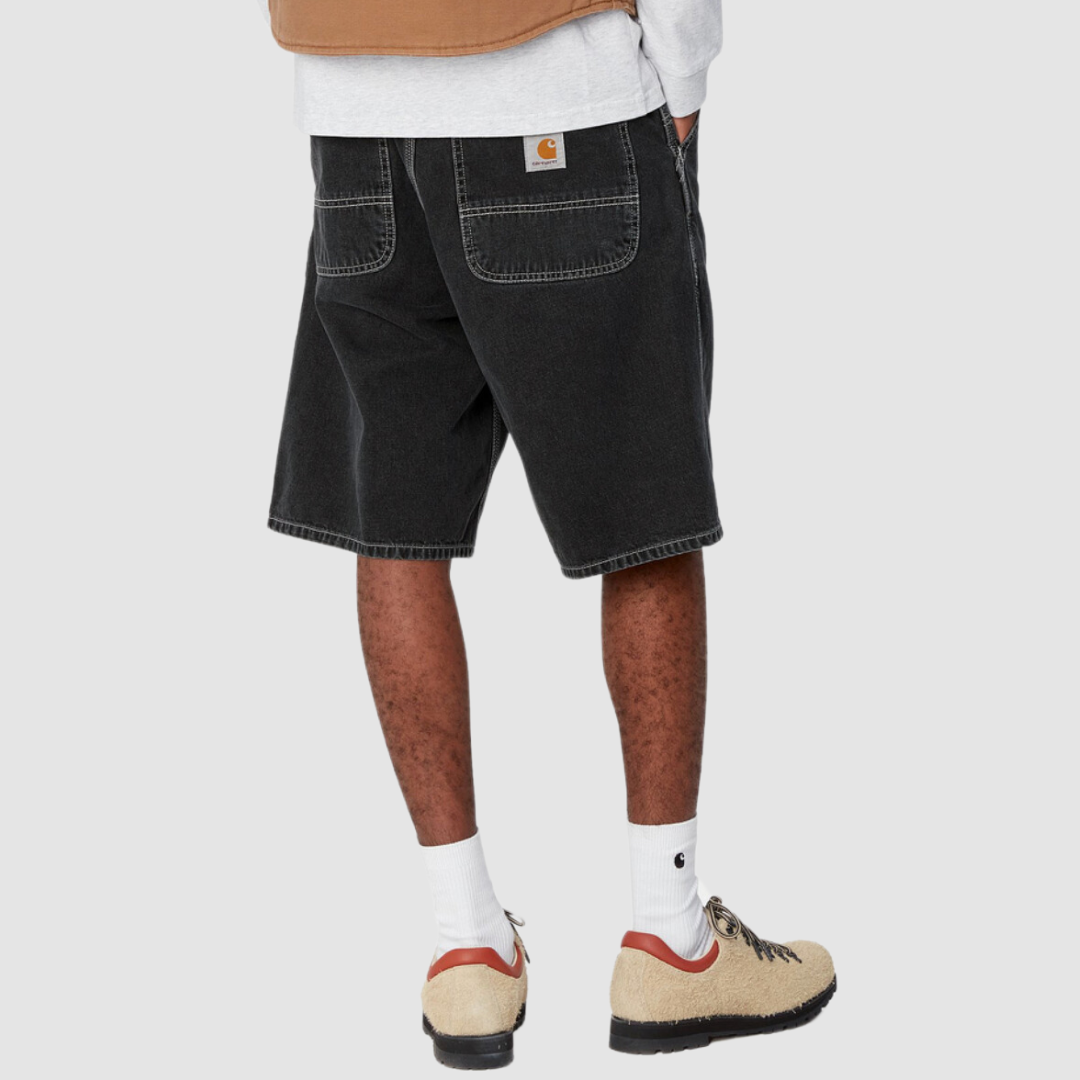 Landon Short Black Heavy Stone Washed