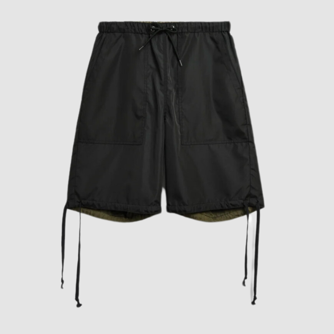 Military Reversible Short Pants Black