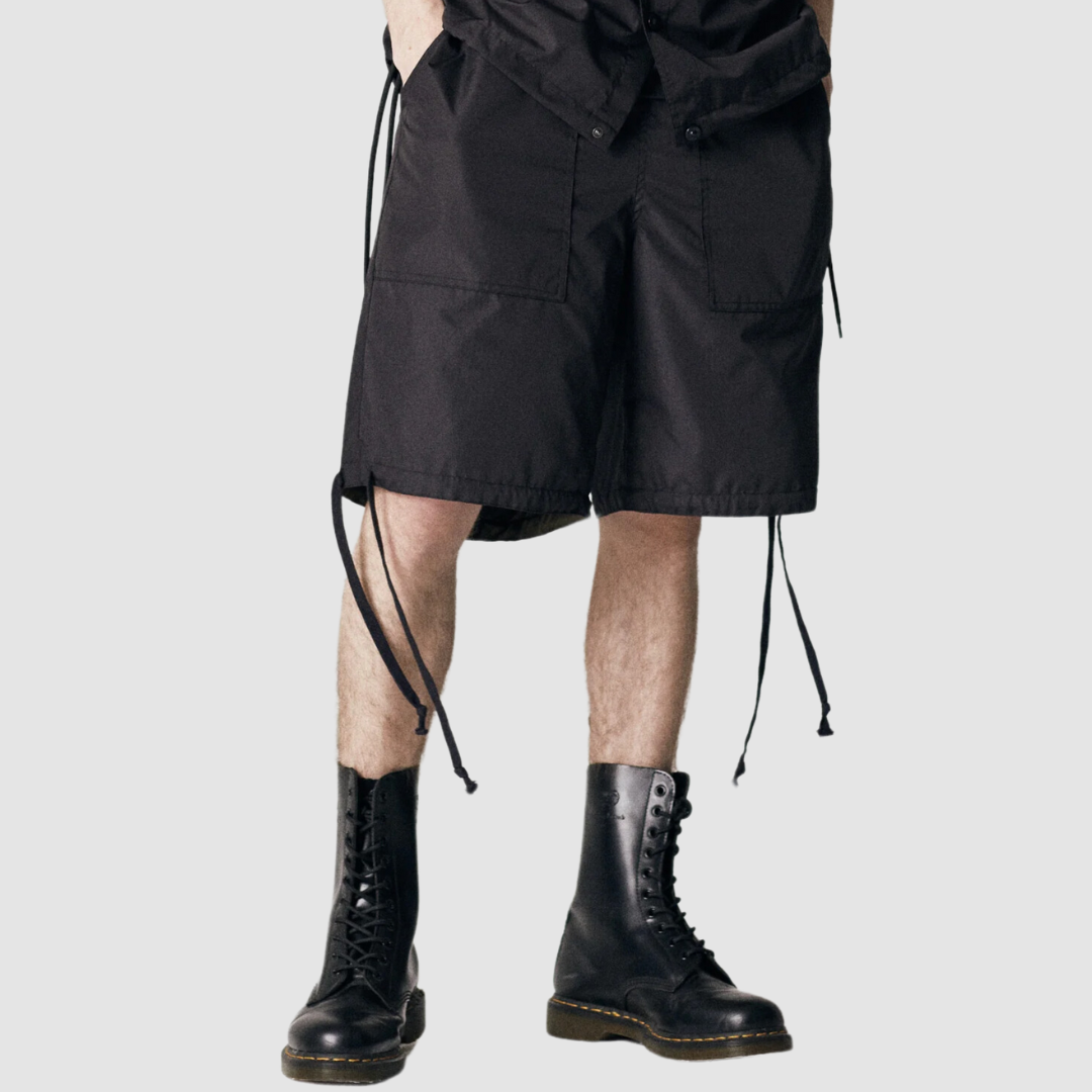 Military Reversible Short Pants Black