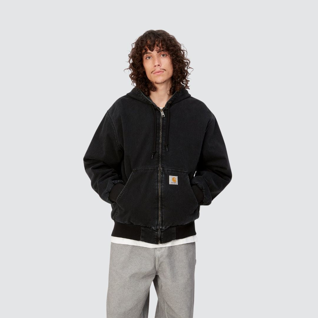 OG Active Jacket Black Stone Washed