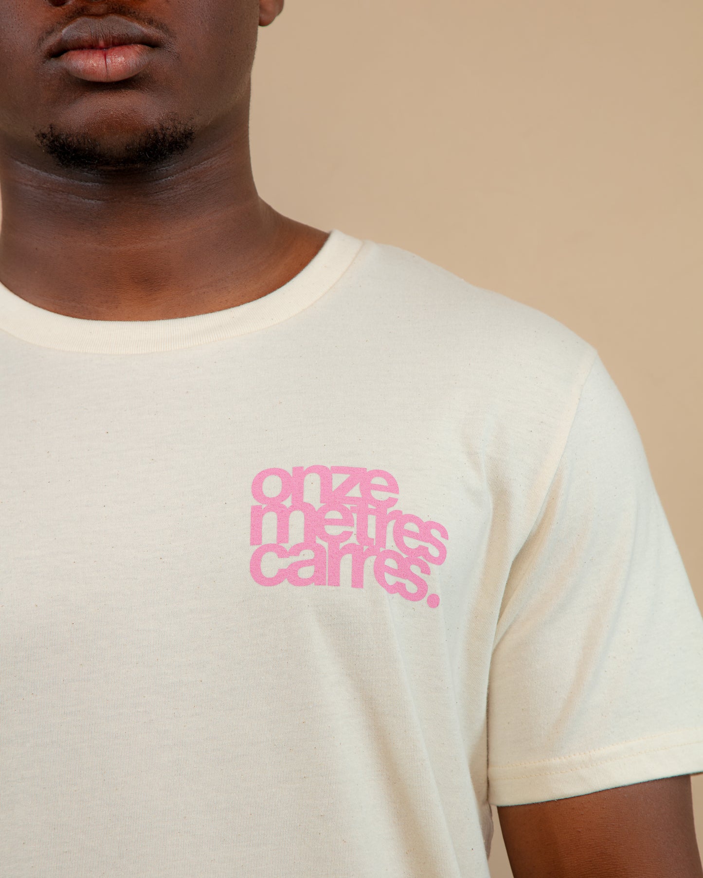 Heart Flower T-Shirt Natural / Pink