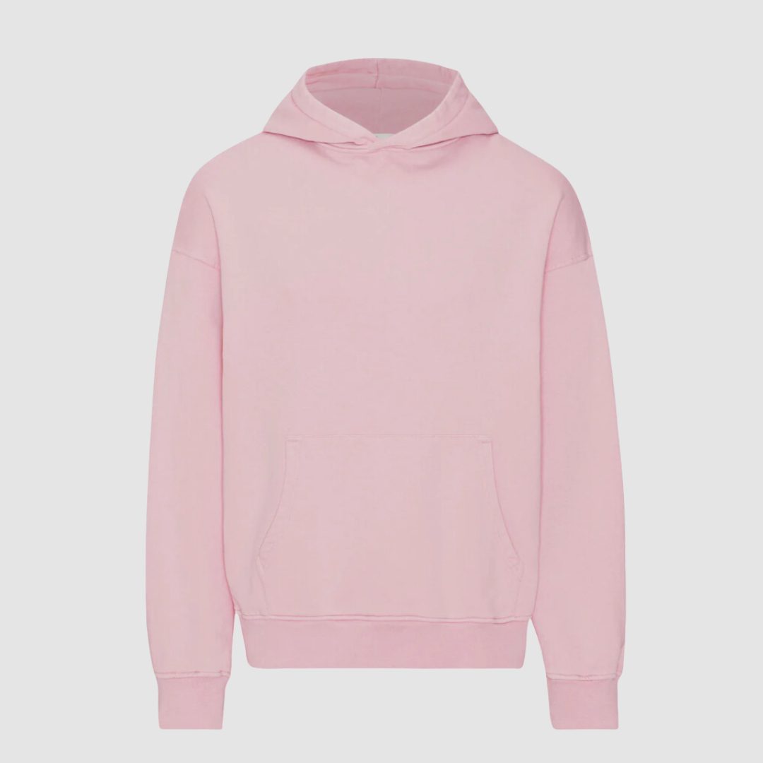 Organic Oversized Hood Faded Pink