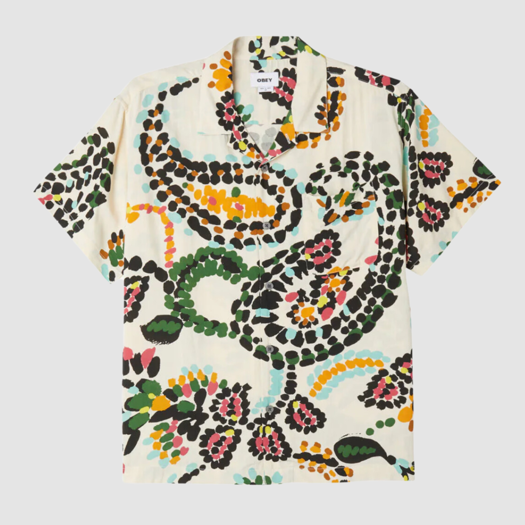 Paisley Dots Woven Shirt White Smoke Multi
