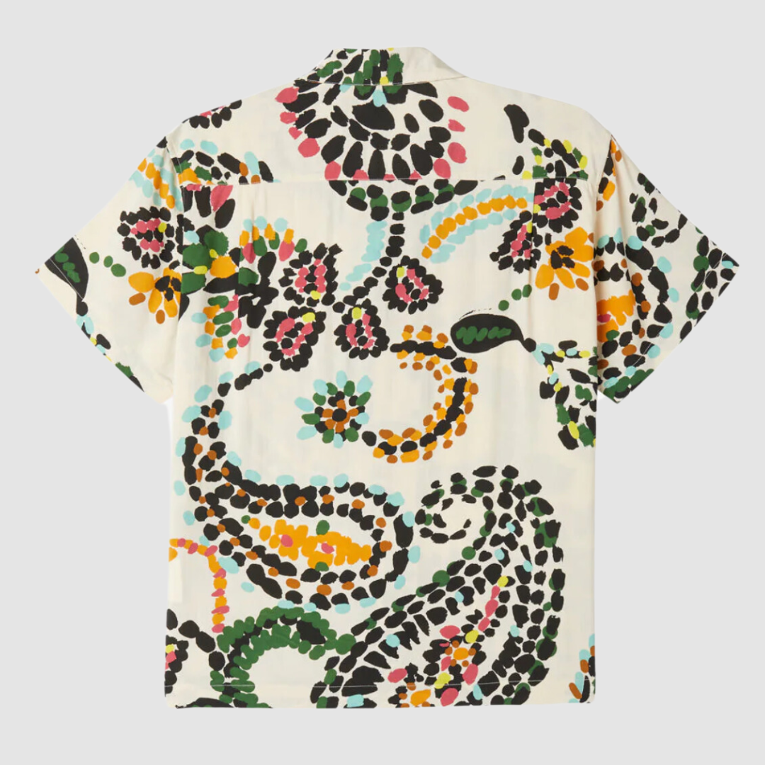Paisley Dots Woven Shirt White Smoke Multi