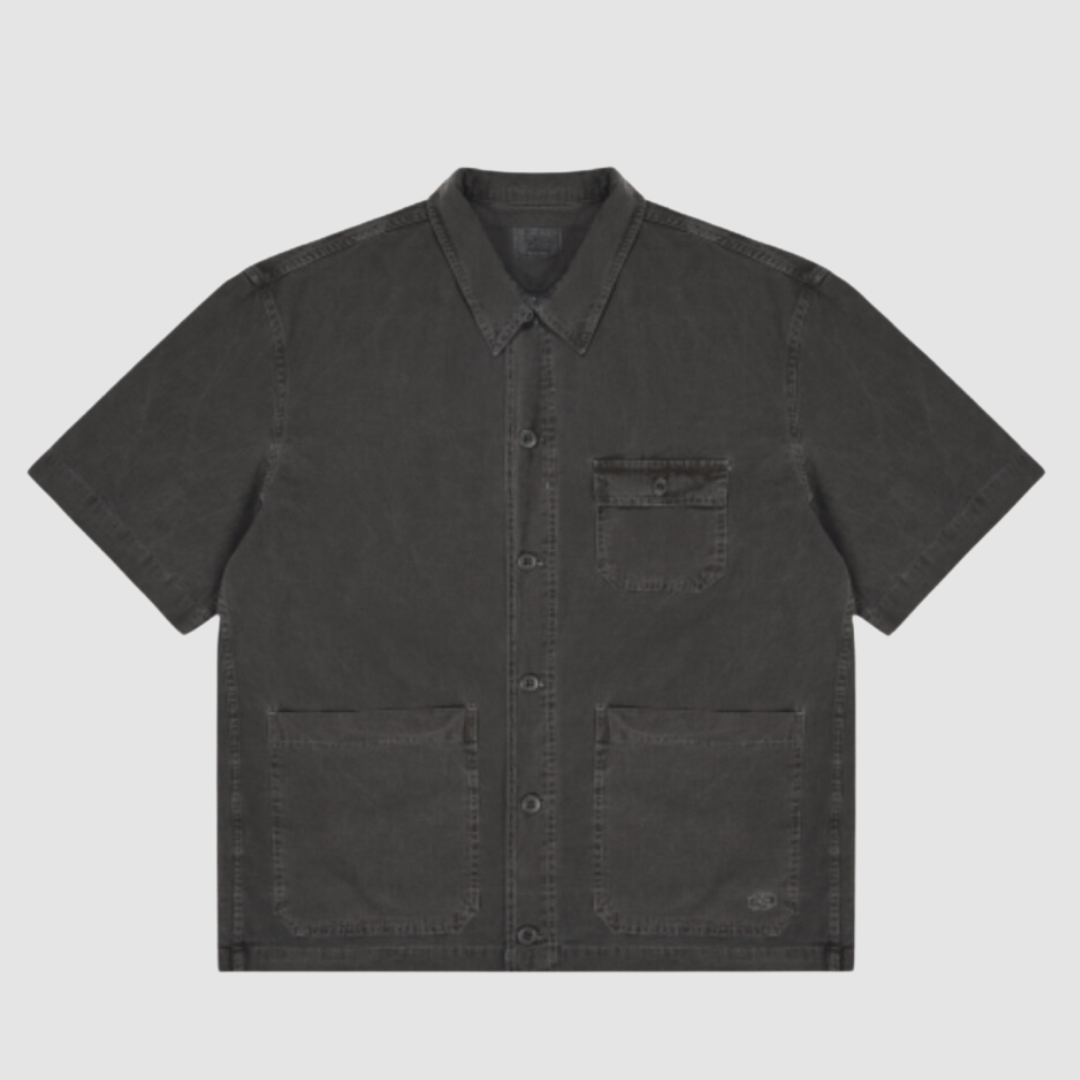 Pigment Half Shirt Jacket Dark Gray