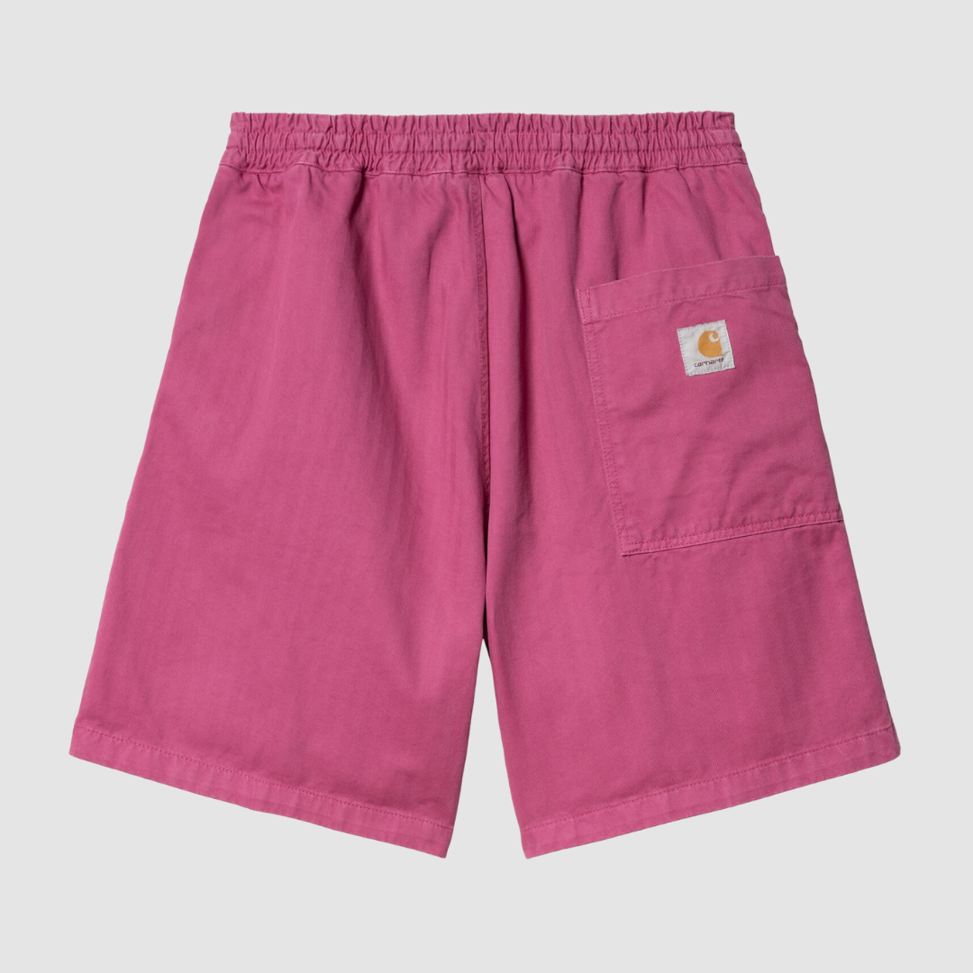 Rainer Short Magenta Garment Dyed