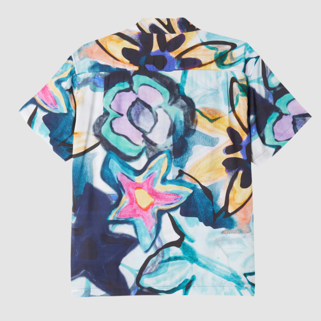 Requiem Woven Shirt Strong Blue Multi