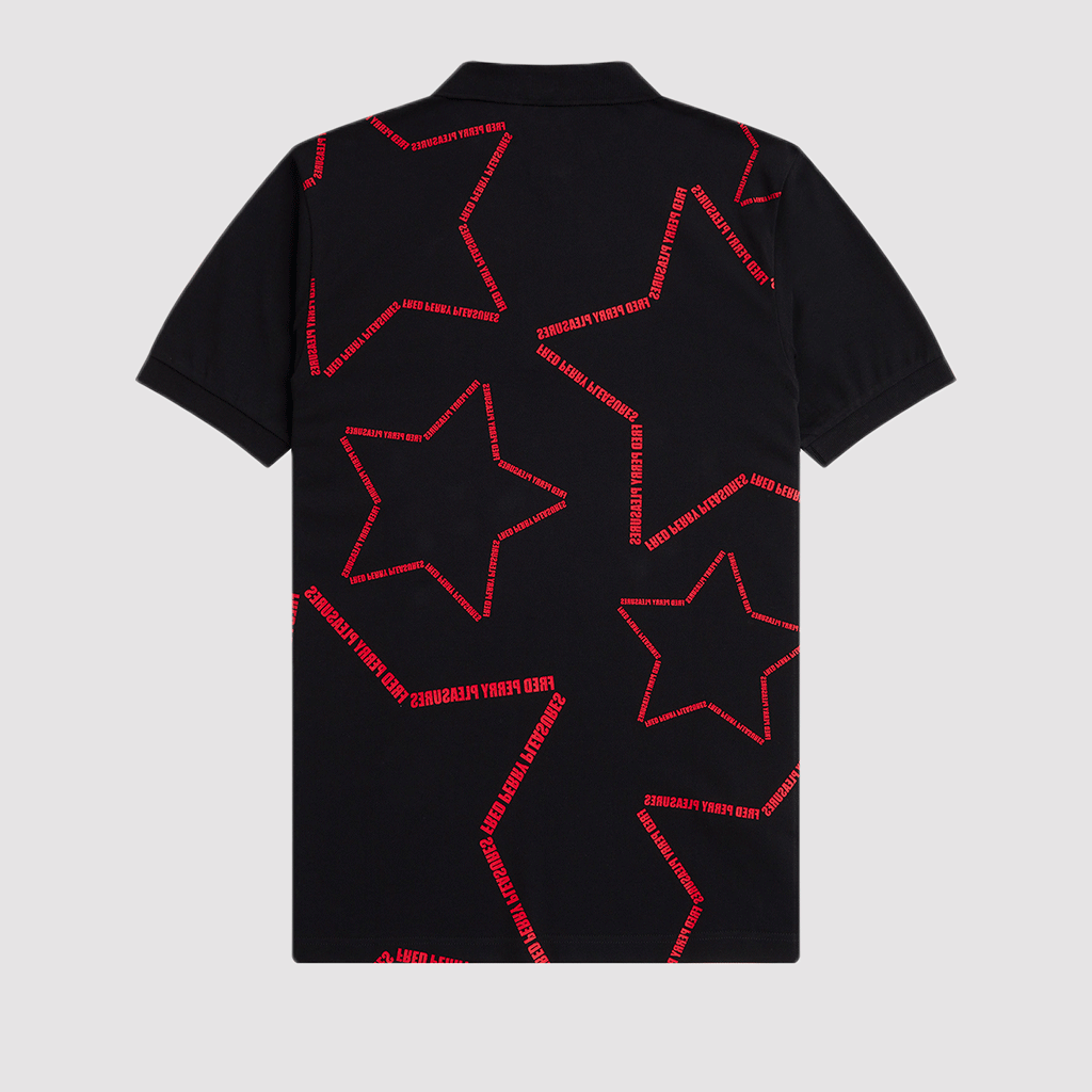 Star Fred Perry Shirt Black