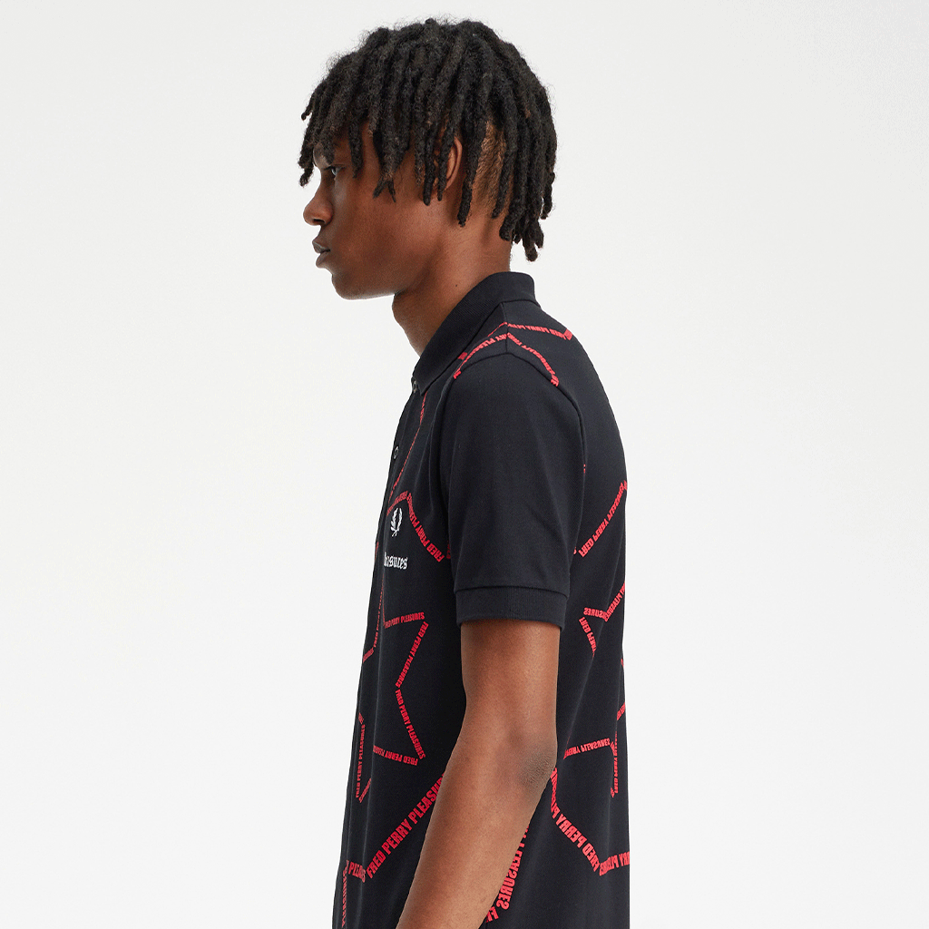 Star Fred Perry Shirt Black