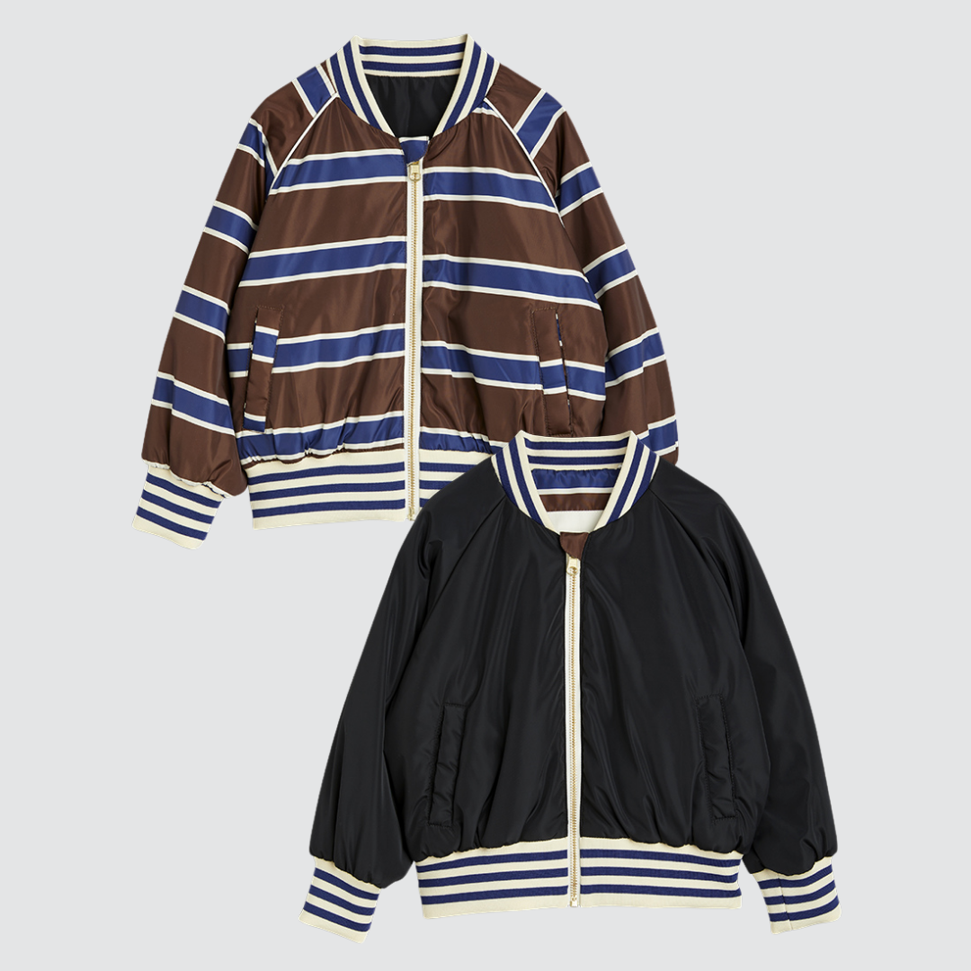 Stripe Reversible Basketball Jacket Multi