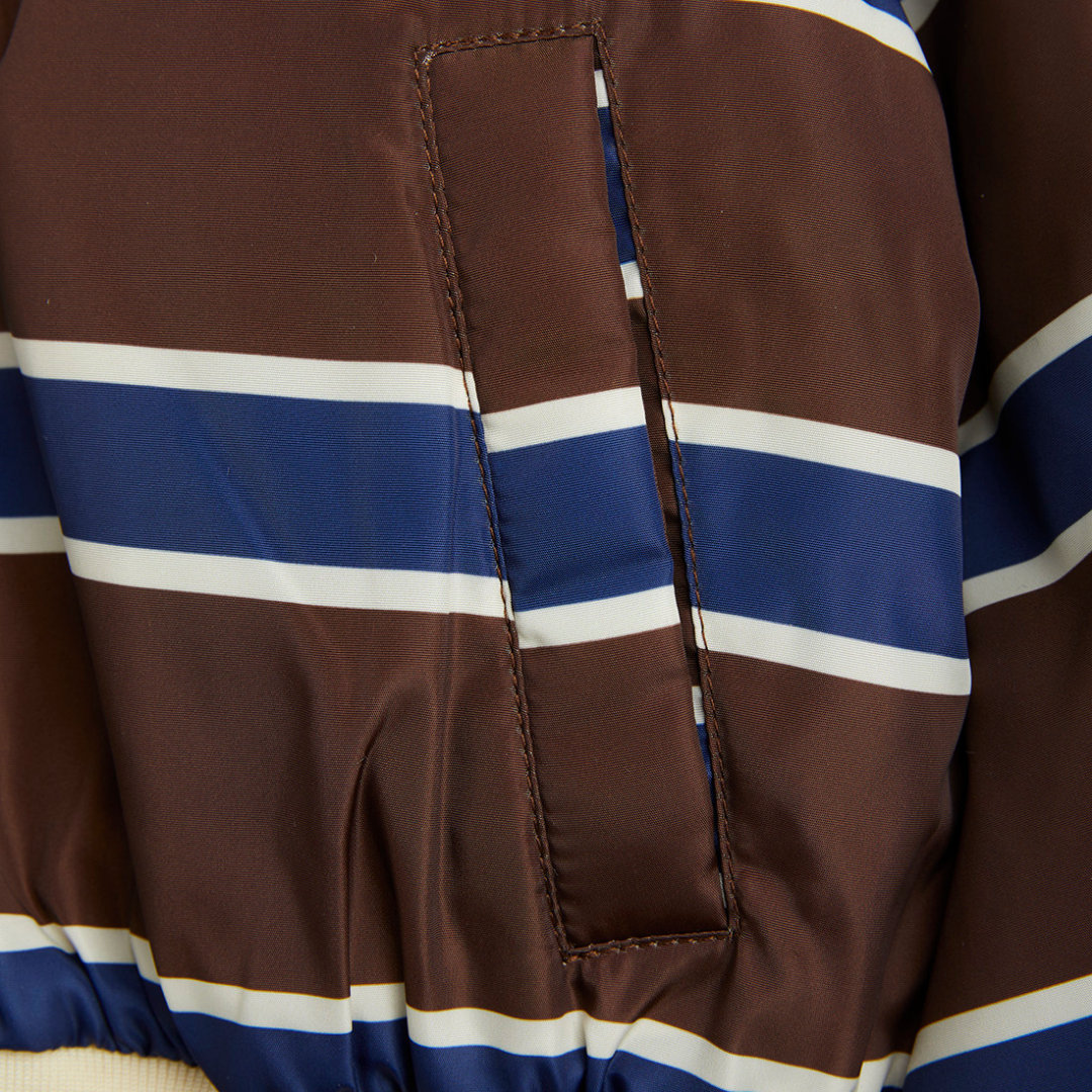 Stripe Reversible Basketball Jacket Multi