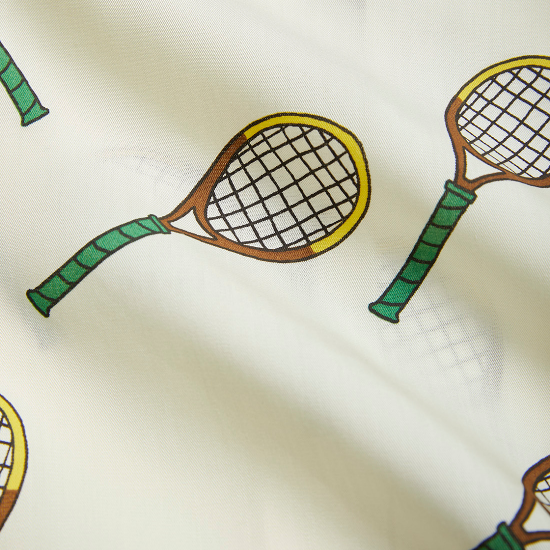 Tennis AOP Woven Shorts Off White