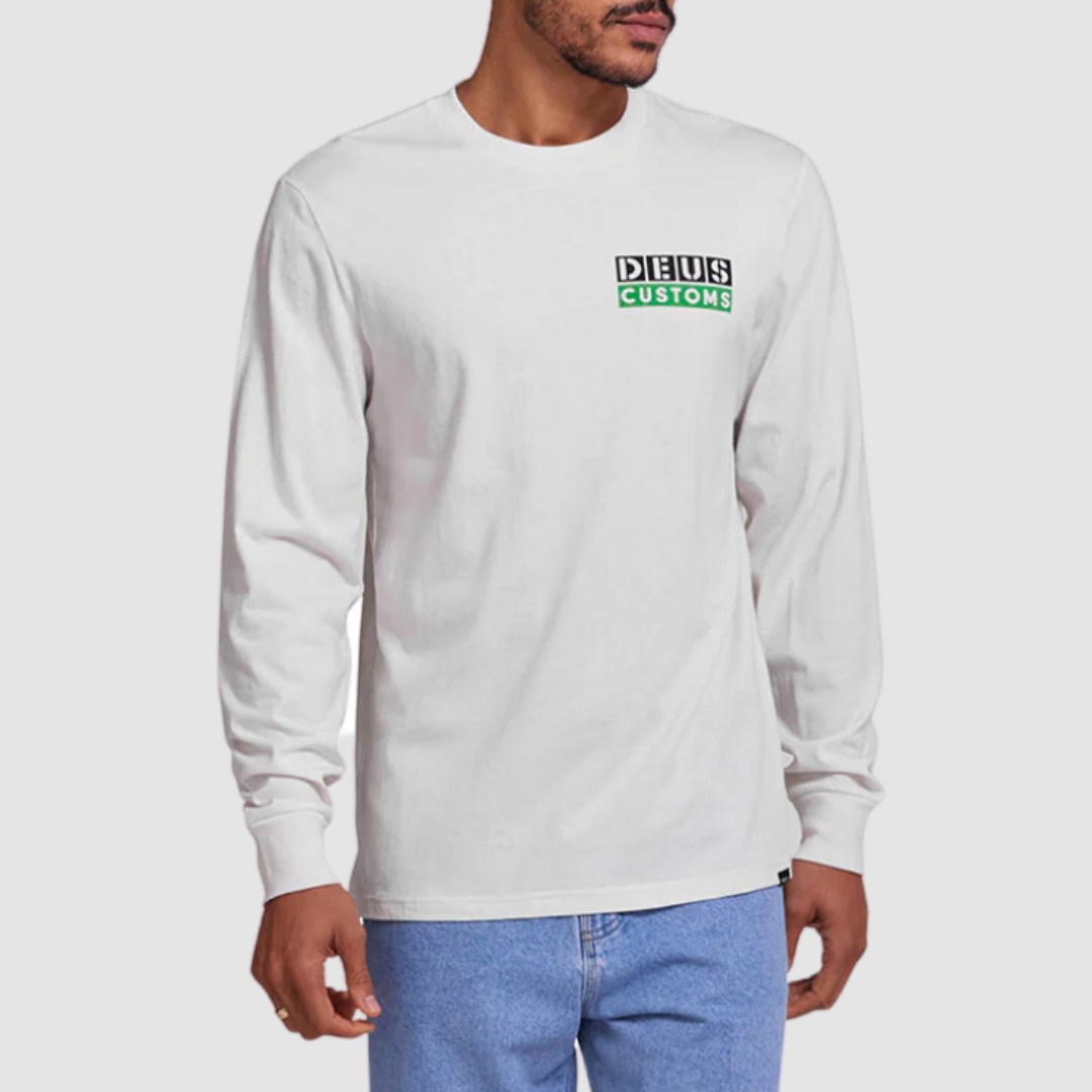 Tictac LS Tee Vintage White