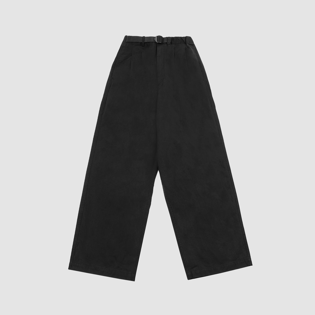 Two Tuck Wide Pants Black