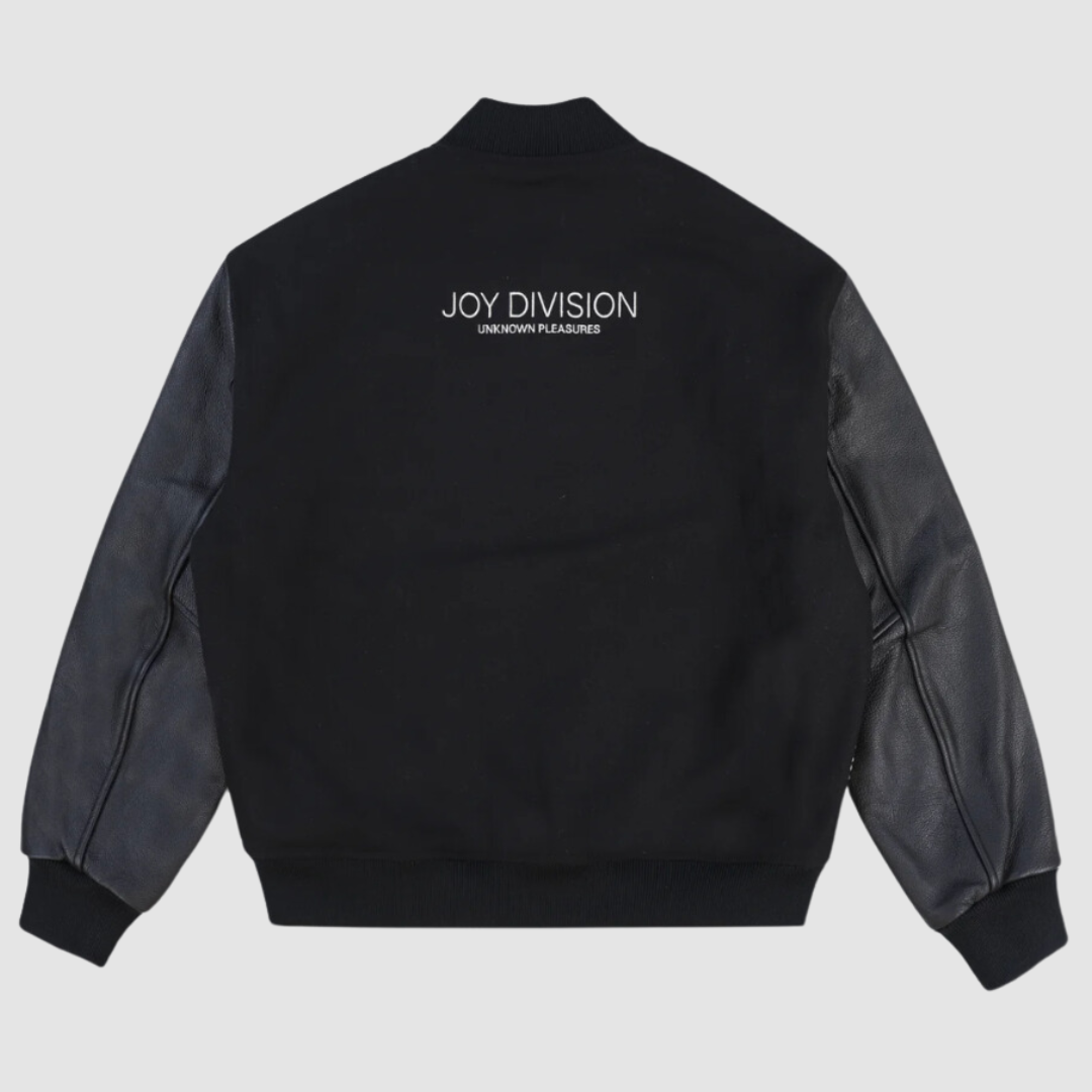Unknown Pleasures Varsity Jacket Black