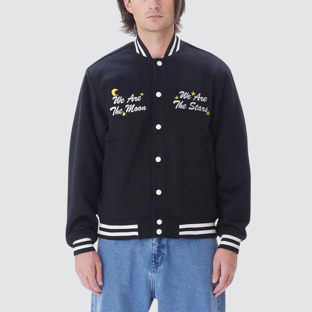 Wizard Varsity Jacket Black