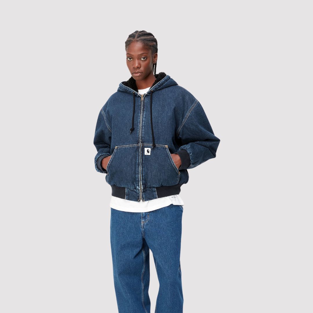 W' Active Jacket Blue Stone Washed